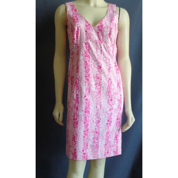 Lilly Pulitzer Dresses & Skirts - Lilly Pulitzer Pink Floral Sheath Dress 6